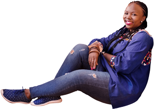happy young woman